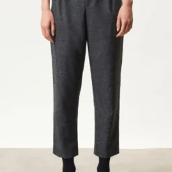 DRYKORN Bundfaltenhose Mit Elastischem Bund In Softem Woll-Flanell Grau