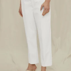 Konfektionierte Hose Mit Bundfalte Off_white