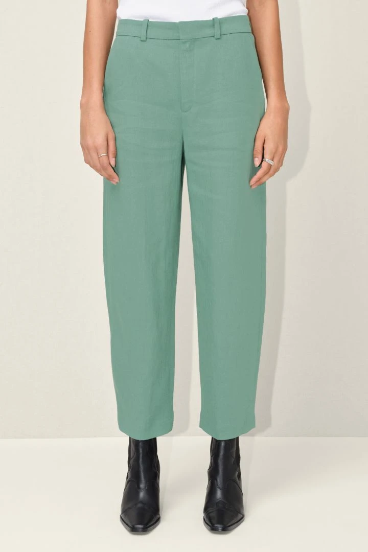 Herrenhosen-Style Aus Leinen-Viskose-Mix Grün 3 Herrenhosen-Style Aus Leinen-Viskose-Mix Grün