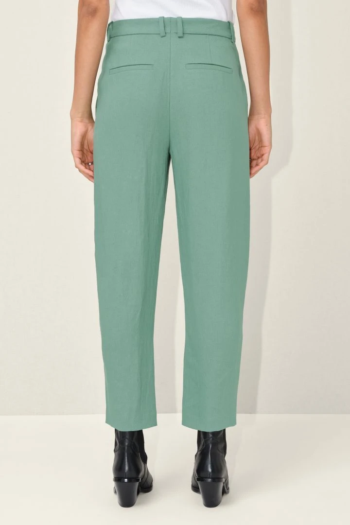 Herrenhosen-Style Aus Leinen-Viskose-Mix Grün 5 Herrenhosen-Style Aus Leinen-Viskose-Mix Grün – Bild 3