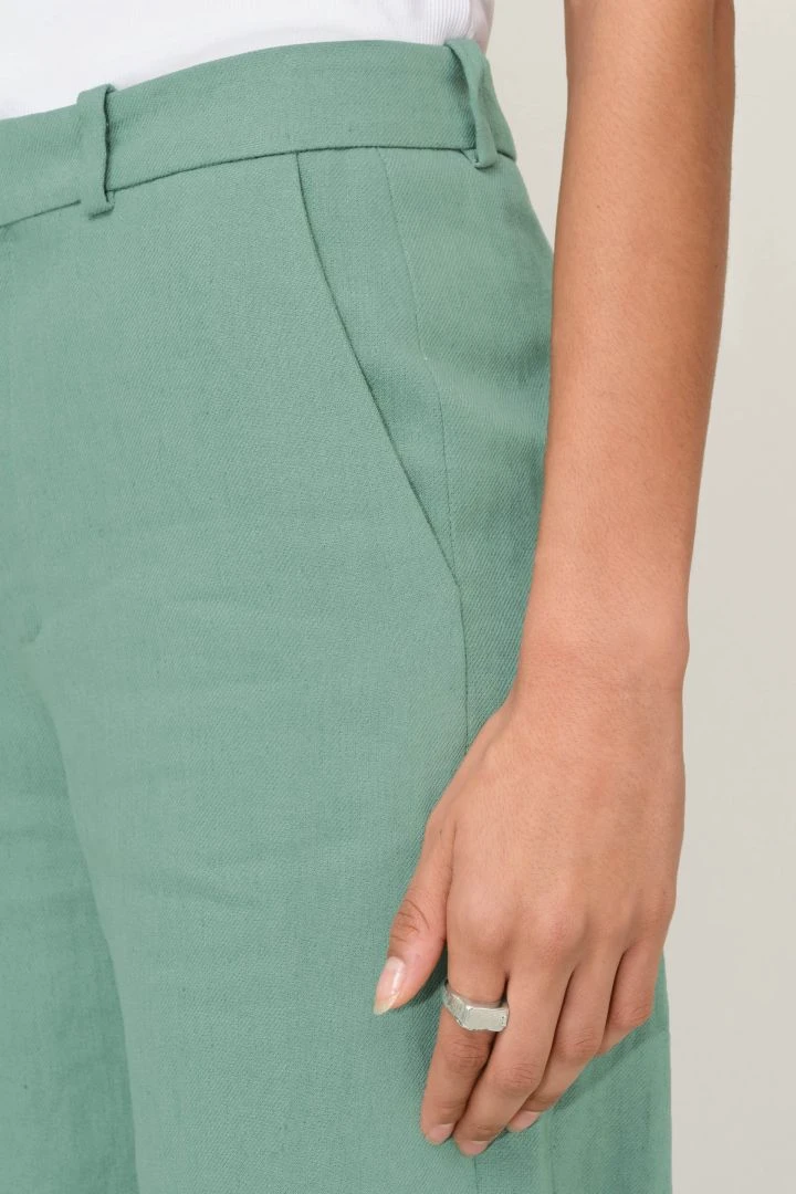 Herrenhosen-Style Aus Leinen-Viskose-Mix Grün 7 Herrenhosen-Style Aus Leinen-Viskose-Mix Grün – Bild 5