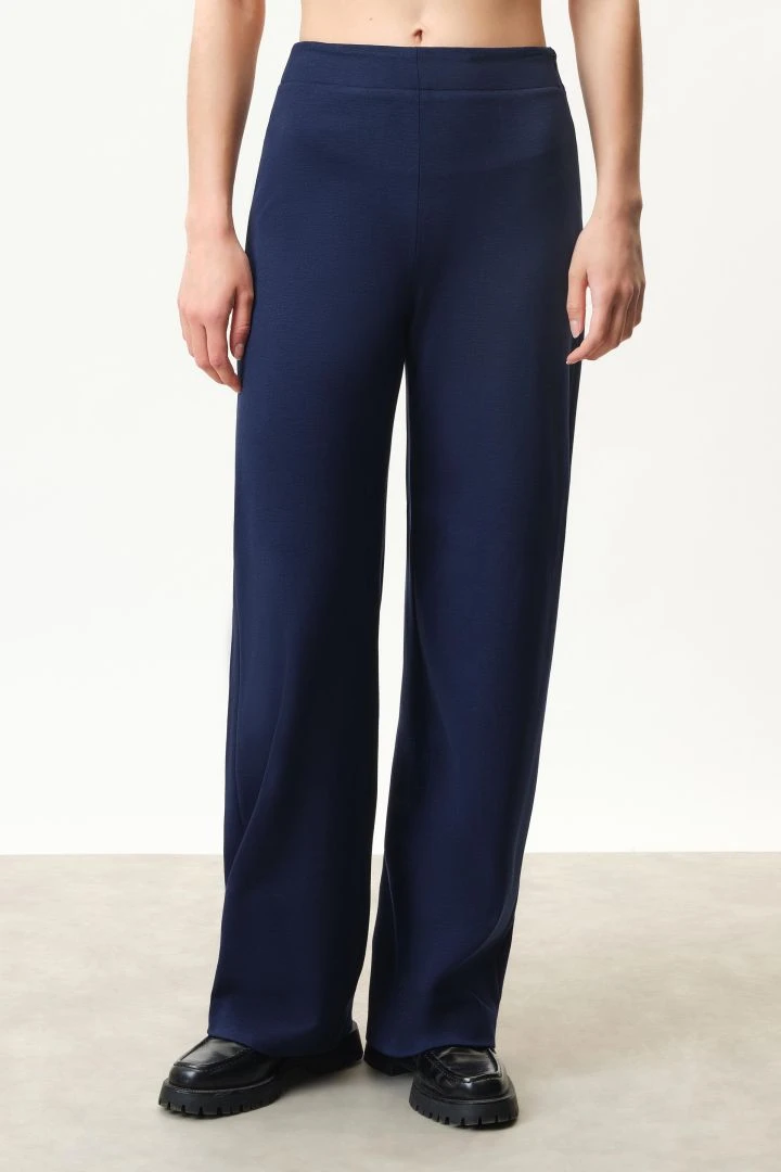 DRYKORN Hose Mit Barrel-Leg In Softem Jersey Blau 3 DRYKORN Hose Mit Barrel-Leg In Softem Jersey Blau