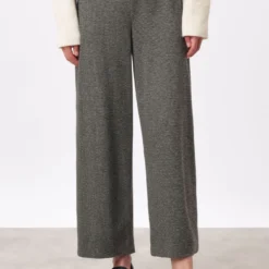 DRYKORN Hose Mit Barrel-Leg In Verkürzter Länge In Jersey Grau