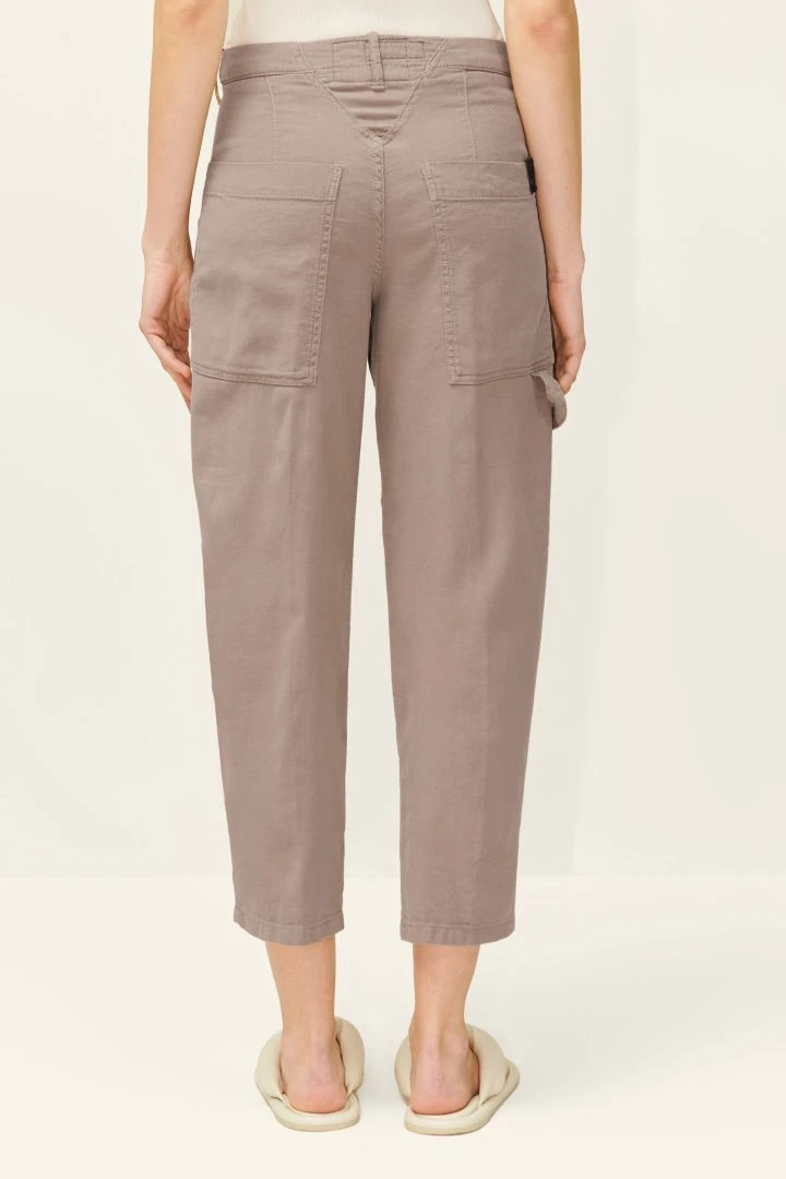 Bundfaltenhose In Strukturiertem Leinen-Baumwollmix Braun 5 Bundfaltenhose In Strukturiertem Leinen-Baumwollmix Braun – Bild 3