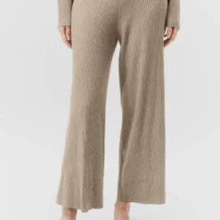 Strickhose In Viskose-Mix Braun