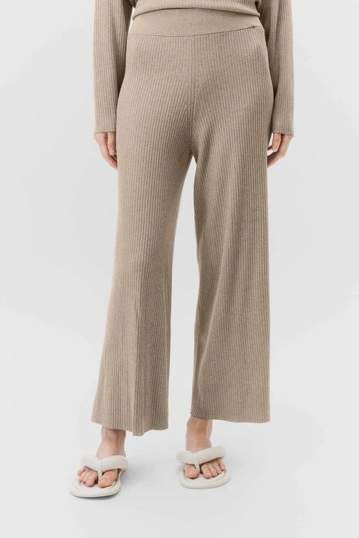 Strickhose In Viskose-Mix Braun 3 Strickhose In Viskose-Mix Braun