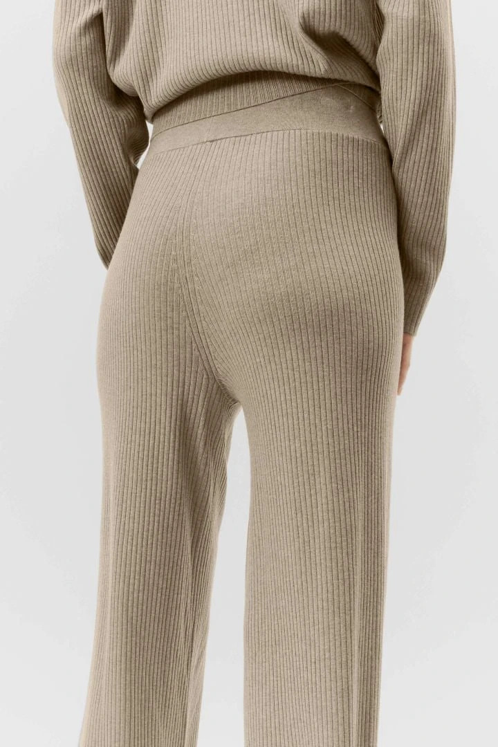 Strickhose In Viskose-Mix Braun 5 Strickhose In Viskose-Mix Braun – Bild 3