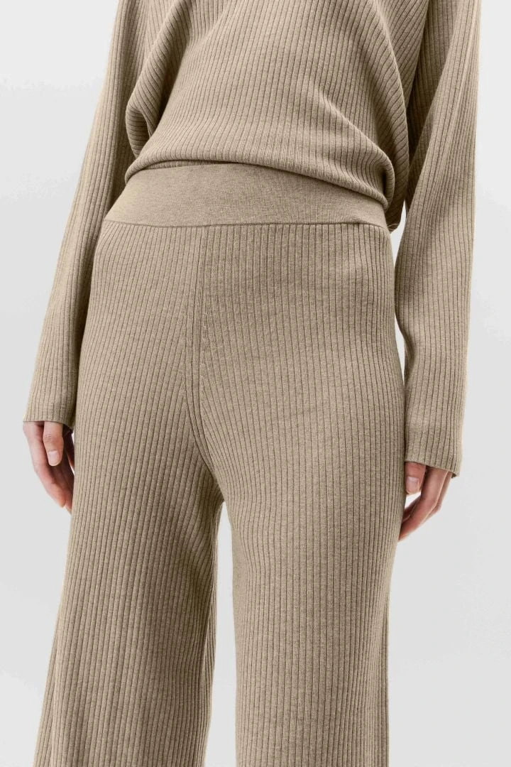 Strickhose In Viskose-Mix Braun 6 Strickhose In Viskose-Mix Braun – Bild 4