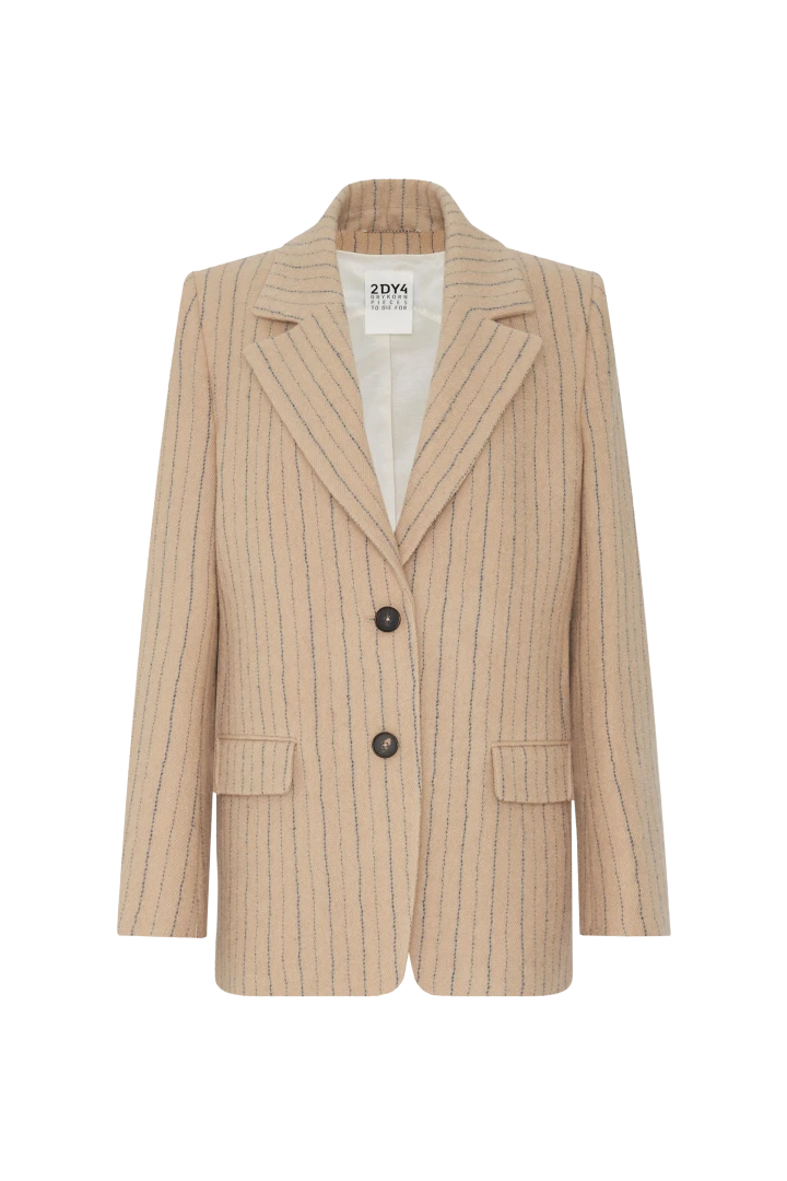 Oversized Outdoorblazer In Reiner Schurwolle Mit Nadelstreifen Braun 7 Oversized Outdoorblazer In Reiner Schurwolle Mit Nadelstreifen Braun – Bild 5