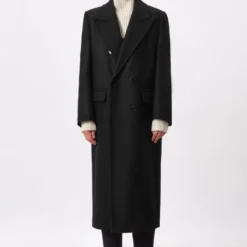 DRYKORN Blazermantel Mit Schulterbetonung In Winterlichem Woll-Mix Schwarz