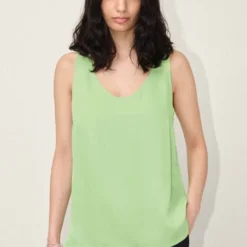 DRYKORN Top Aus Fließendem Satin Grün