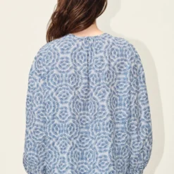 DRYKORN Tunika Mit Feather-Print Blau -Günstiges Drykorn Geschäft 10 87 152147 87479 ITUA 3900 03 17705ba6b7a40429bd6e35124d04978b3309a97e 720x1080