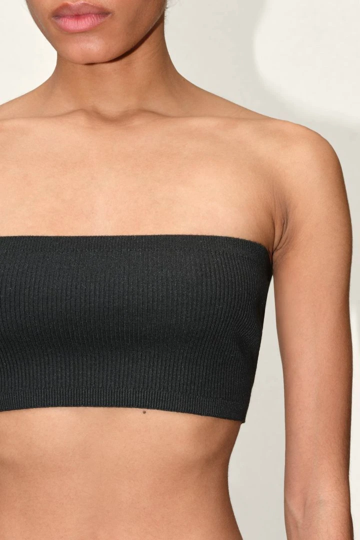 DRYKORN Bandeau-Strick-Top Schwarz 7 DRYKORN Bandeau-Strick-Top Schwarz – Bild 5