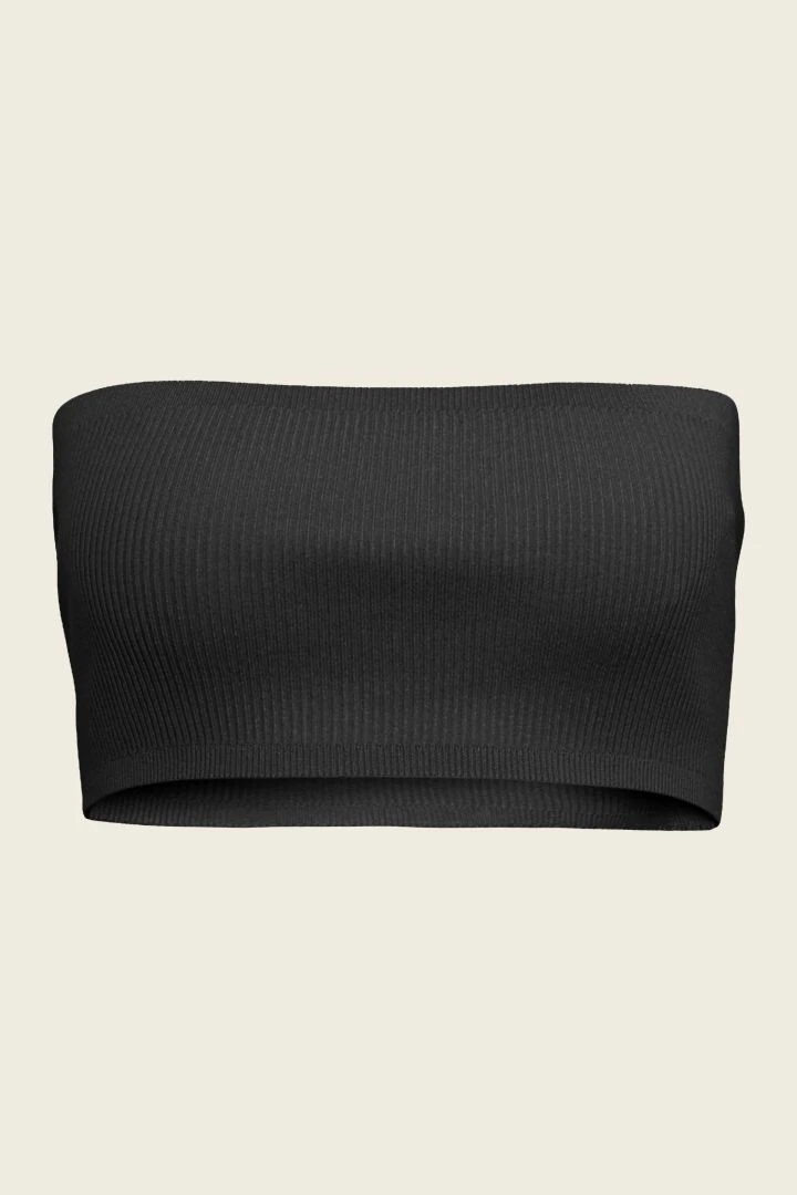 DRYKORN Bandeau-Strick-Top Schwarz 8 DRYKORN Bandeau-Strick-Top Schwarz – Bild 6