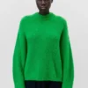 Pullover Aus Alpaka-Mix Grün