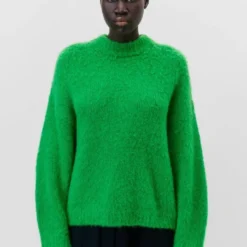 Pullover Aus Alpaka-Mix Grün