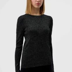 DRYKORN Longsleeve Aus Viskose-Lurex-Garn Schwarz