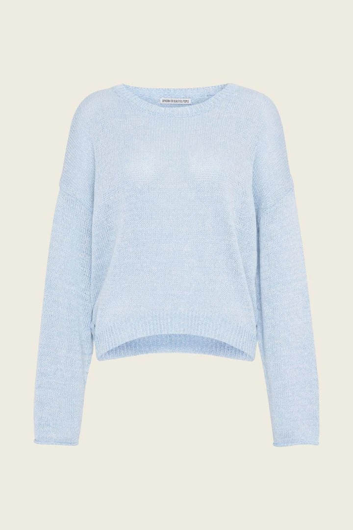 DRYKORN Verkürzter Egg-Shape Pullover Blau 8 DRYKORN Verkürzter Egg-Shape Pullover Blau – Bild 6