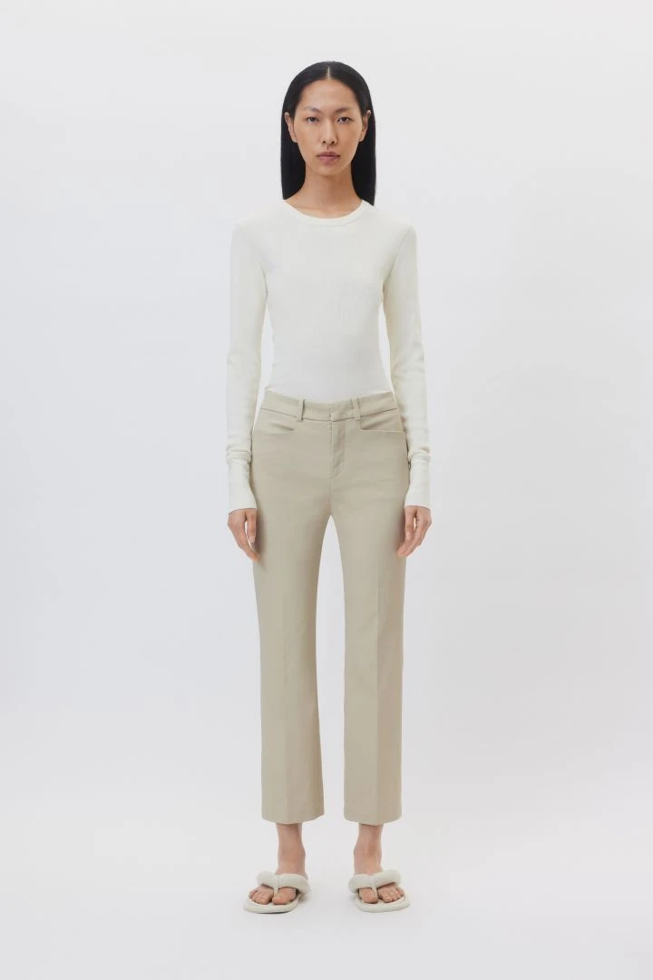 DRYKORN Schmales Longsleeve Aus Baumwolle Off_white 4 DRYKORN Schmales Longsleeve Aus Baumwolle Off_white – Bild 2