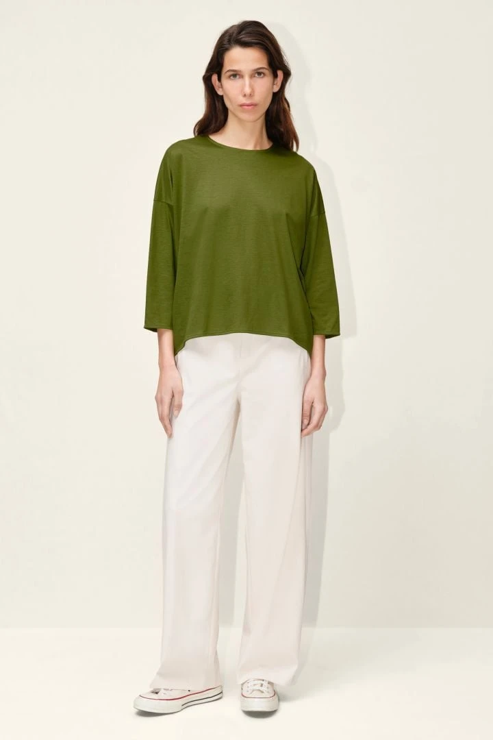 DRYKORN T-Shirt Aus Lyocell-Baumwoll-Jersey Grün 4 DRYKORN T-Shirt Aus Lyocell-Baumwoll-Jersey Grün – Bild 2