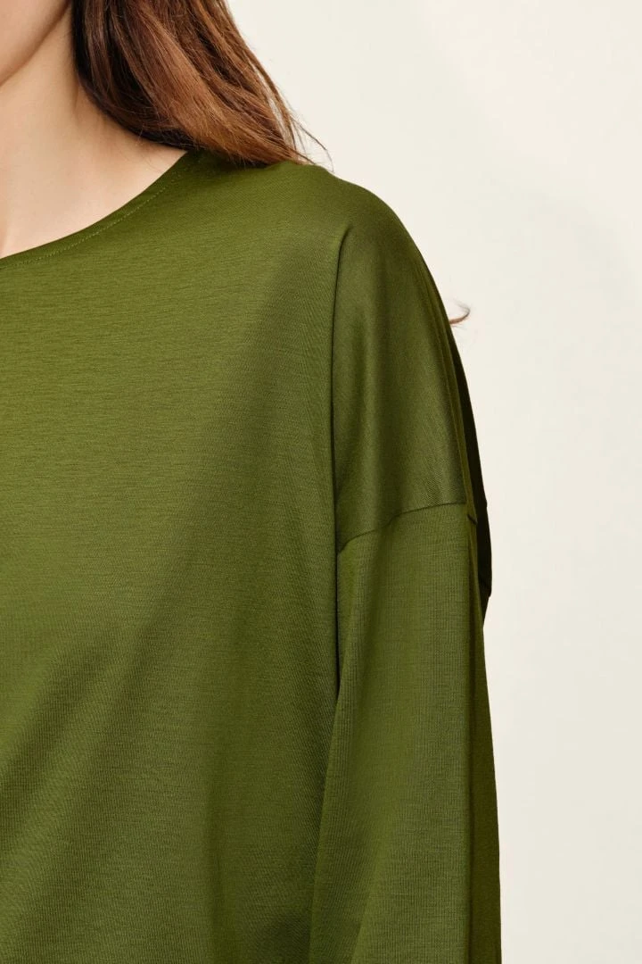 DRYKORN T-Shirt Aus Lyocell-Baumwoll-Jersey Grün 7 DRYKORN T-Shirt Aus Lyocell-Baumwoll-Jersey Grün – Bild 5