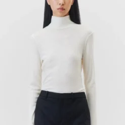 Longsleeve Mit Turtle Aus Wolle Off_white