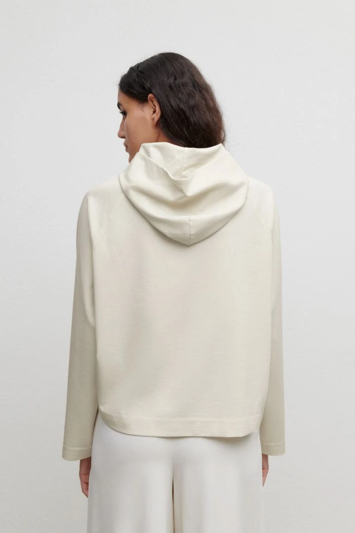 Lyocell Hoodie Off_white 5 Lyocell Hoodie Off_white – Bild 3