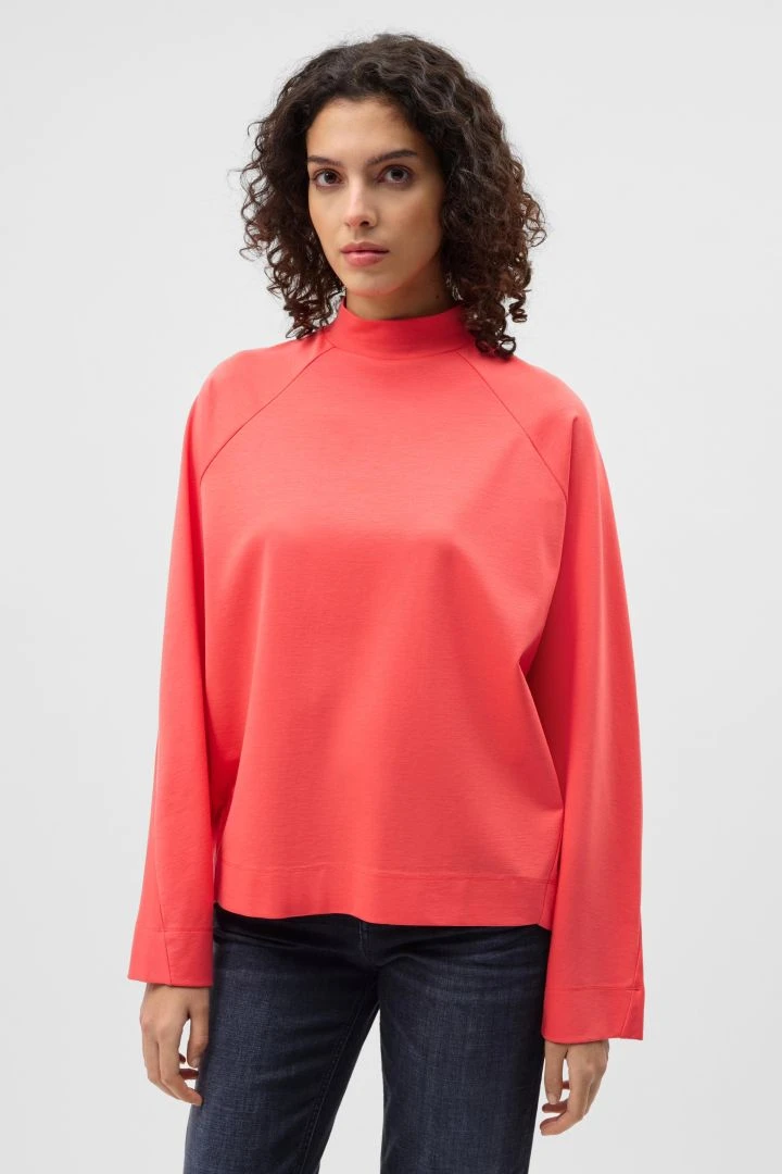 DRYKORN Sweatshirt Mit Stehkragen Orange 3 DRYKORN Sweatshirt Mit Stehkragen Orange