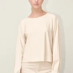 Lässiges Longsleeve Mit Ärmeldetail Off_white