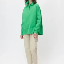 Sweatshirt Aus Bio-Baumwolle Grün