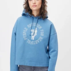 Hoodie Aus Bio-Baumwolle Blau